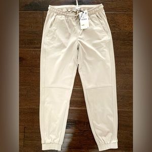 ZARA Joggers Pants in ECRU (Size S)